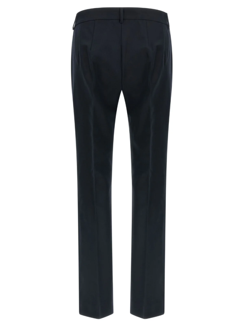 Navy Blue Regular Flat Front Pant 2