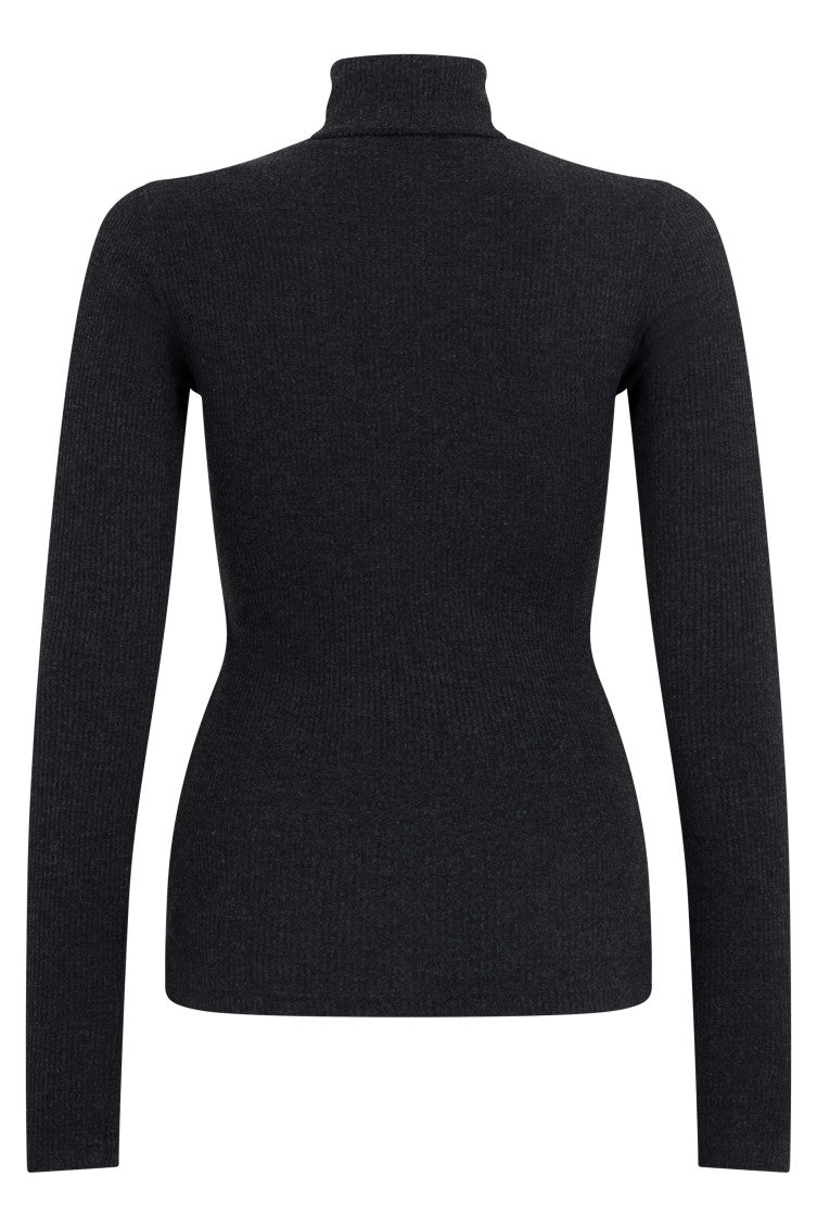 Black Knitted Turtle Neck Sweater 2