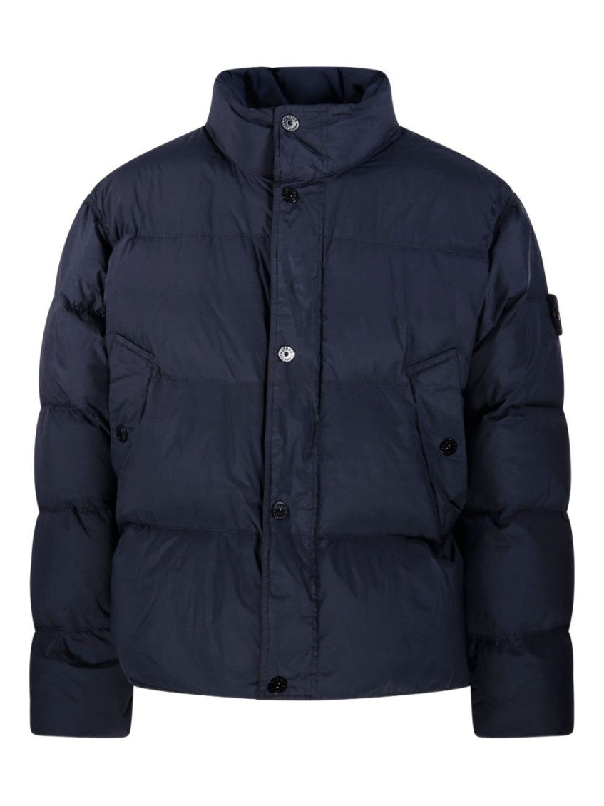 Navy Blue Quilted Jacket 1