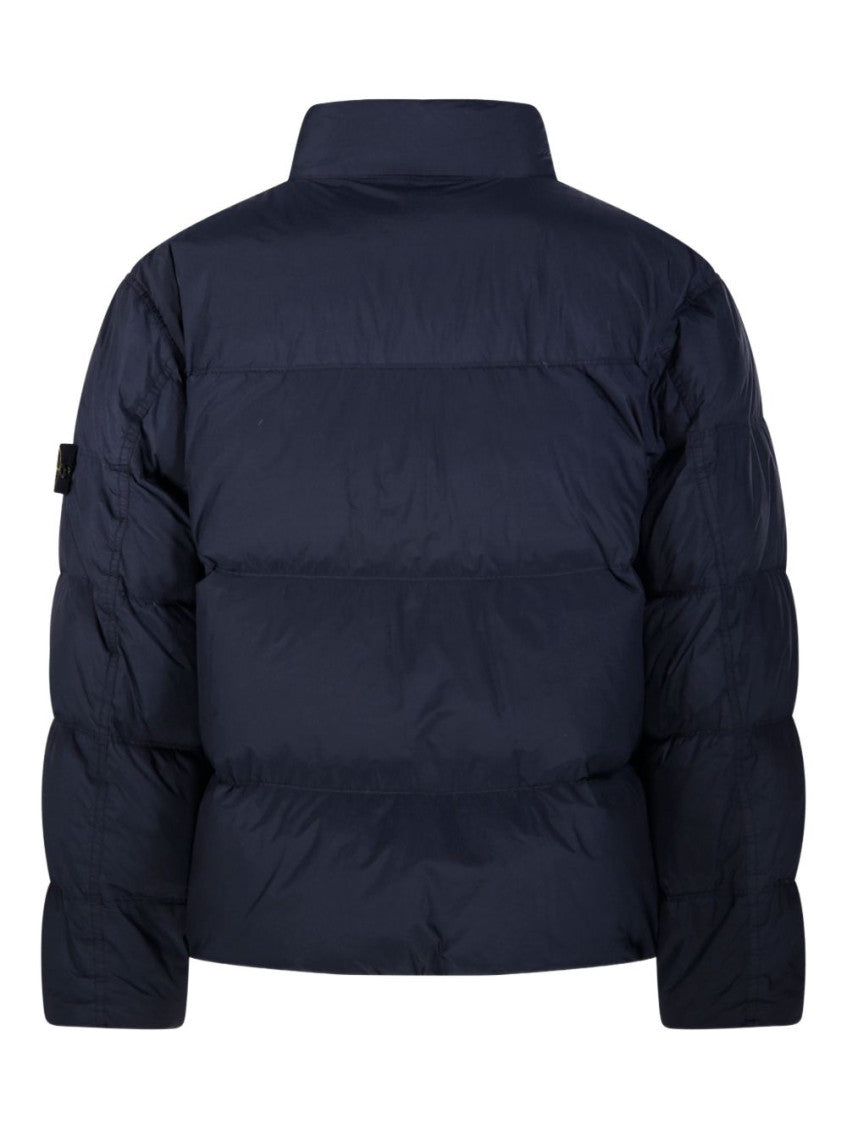 Navy Blue Quilted Jacket 2