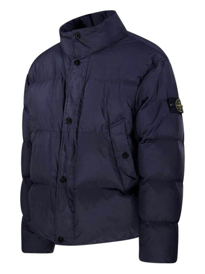 Navy Blue Quilted Jacket 3