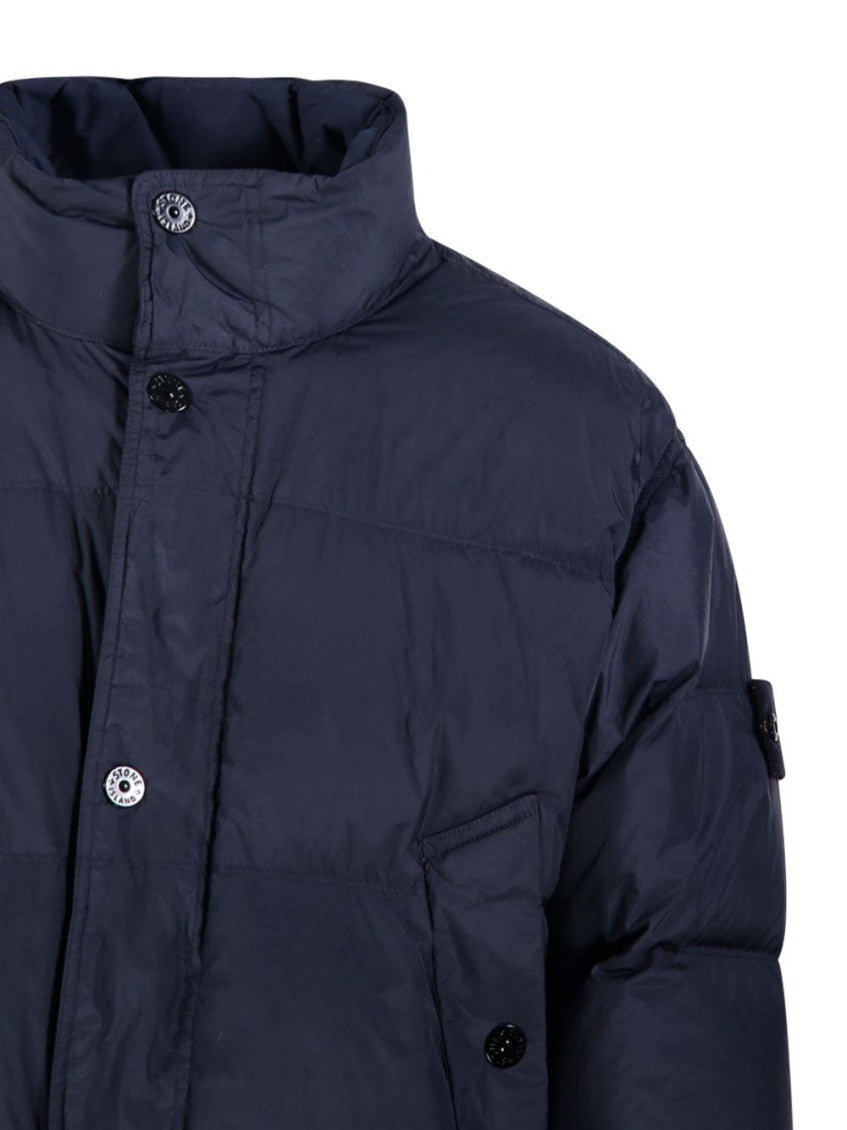 Navy Blue Quilted Jacket 4