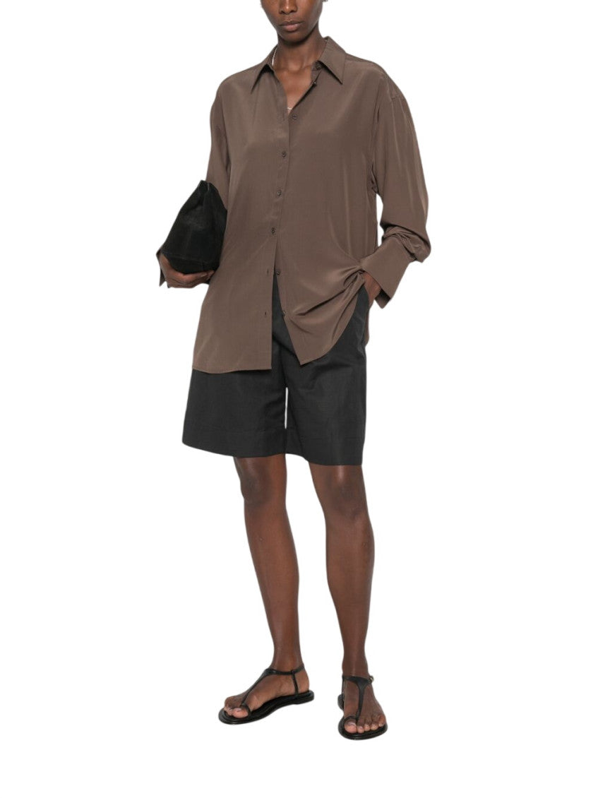 Brown Relaxed Solid Shirt 1
