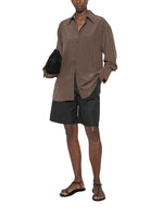 Brown Relaxed Solid Shirt 1