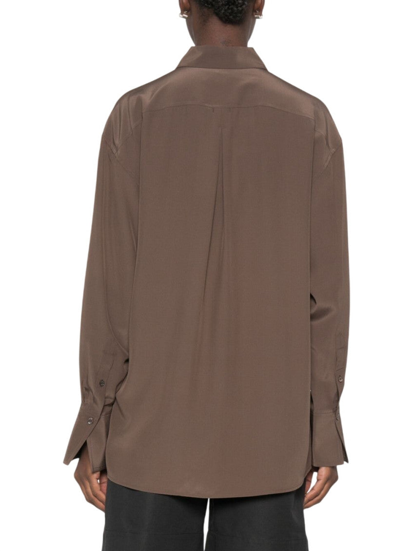 Brown Relaxed Solid Shirt 2