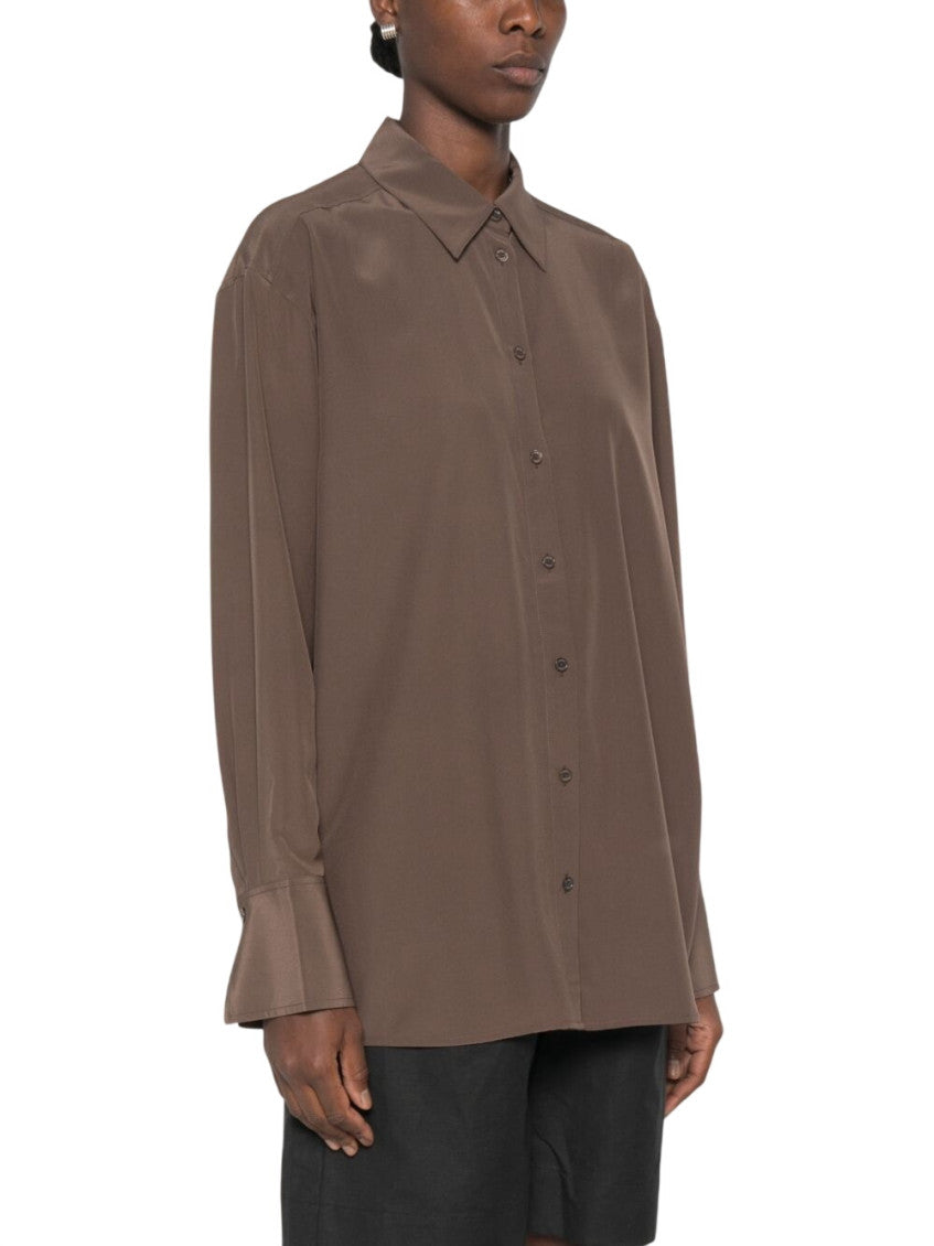 Brown Relaxed Solid Shirt 3