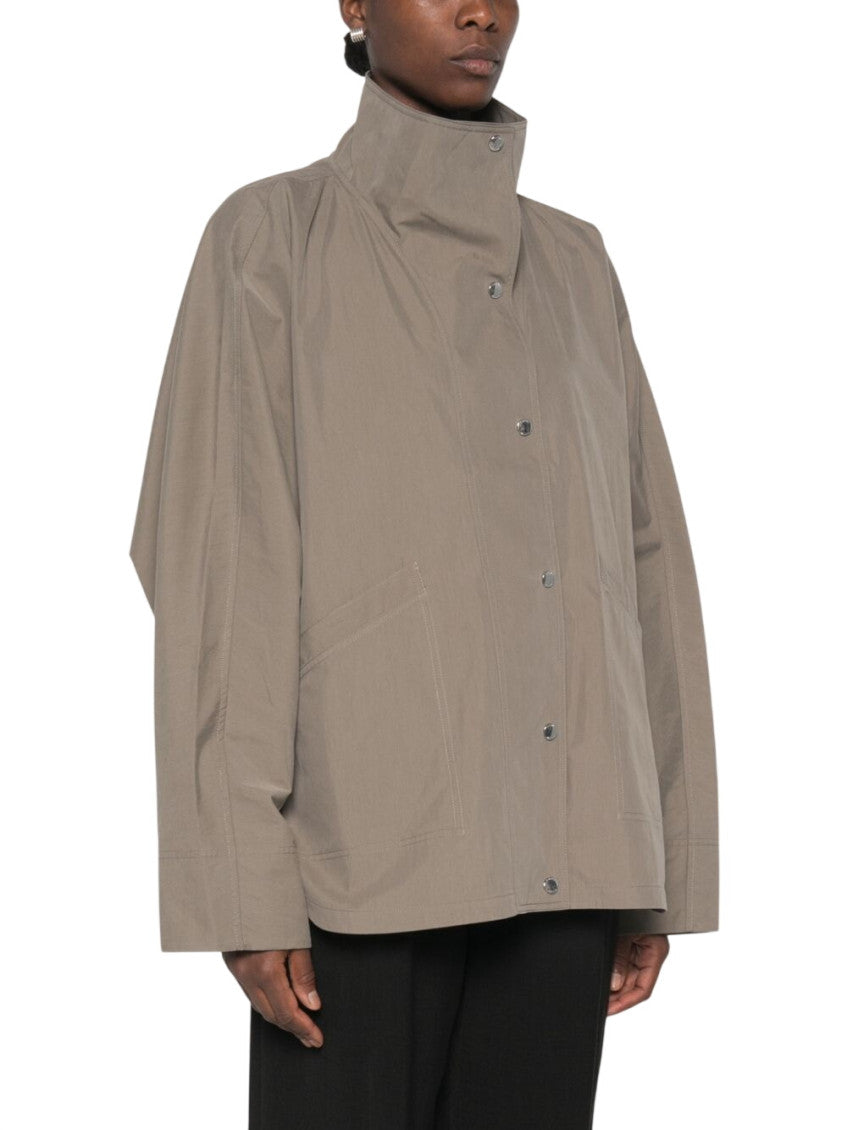 Grey Solid Turtle Neck Jacket 2