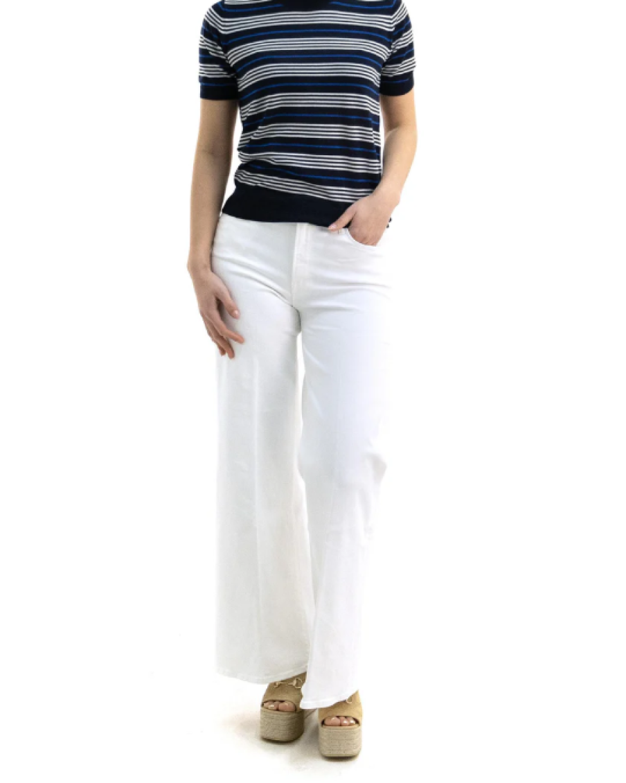 Blue Stripes Crew Neck Sweater 2