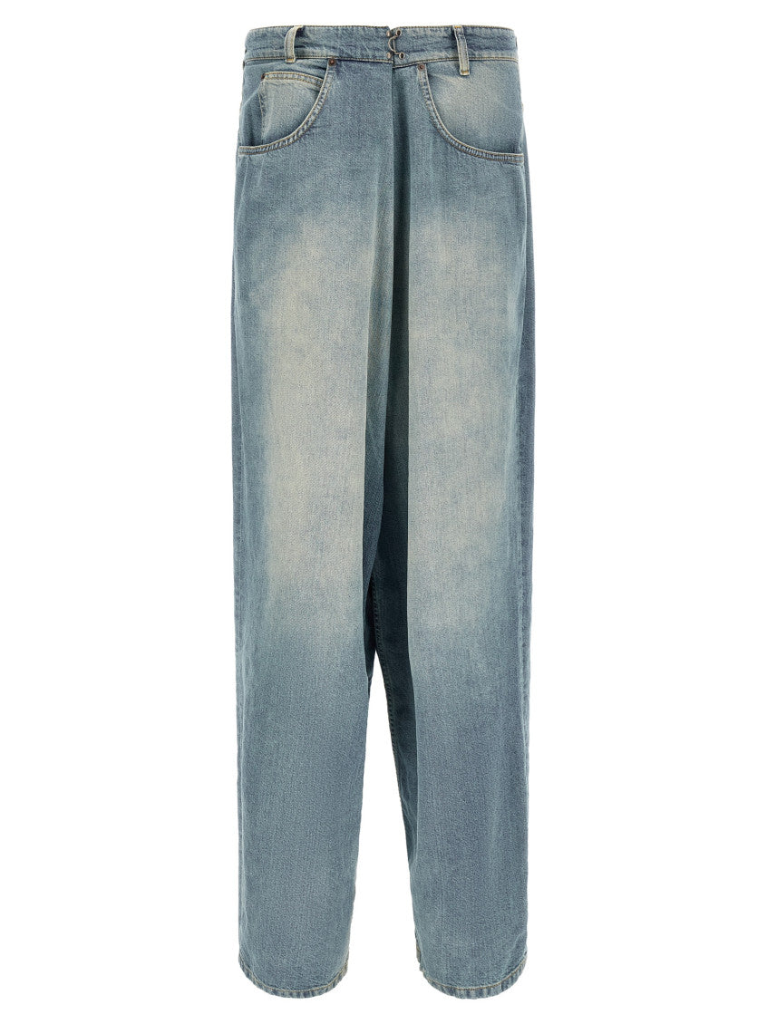 Light Blue Relaxed Mid Rise Jeans 1