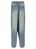 Light Blue Relaxed Mid Rise Jeans 1