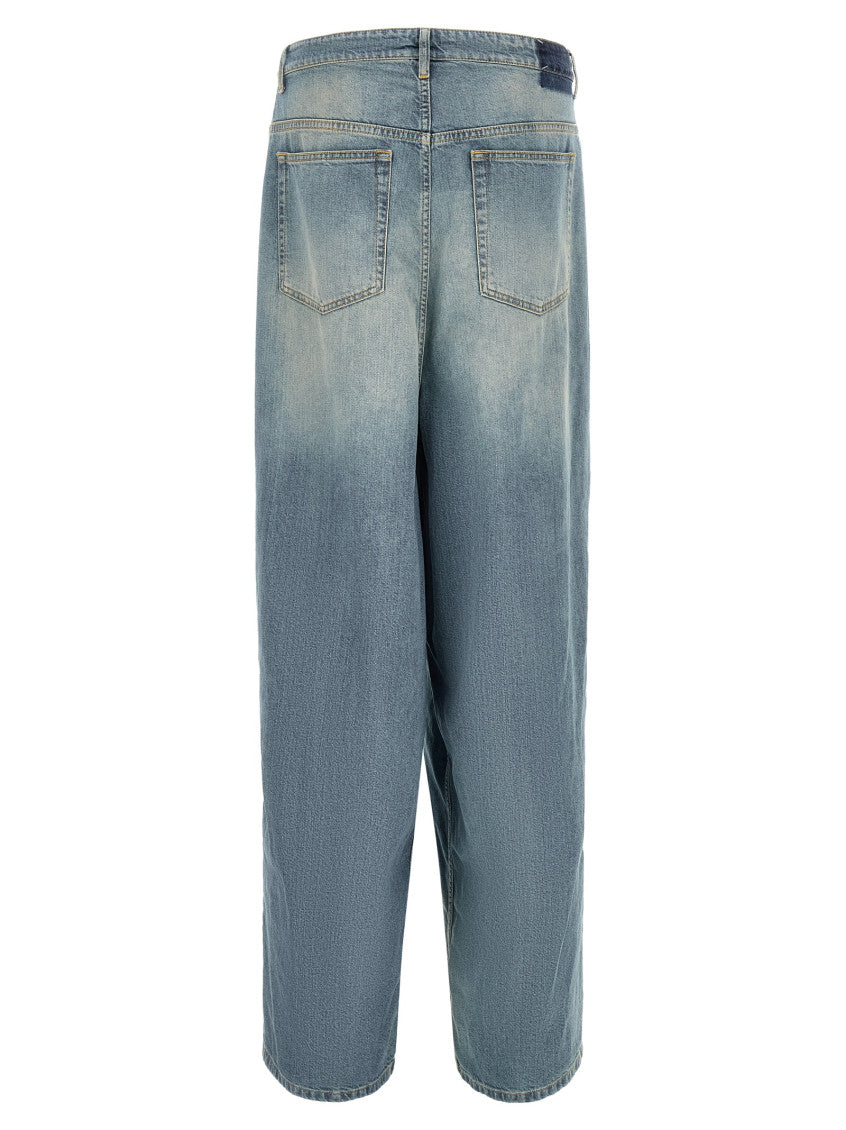 Light Blue Relaxed Mid Rise Jeans 2