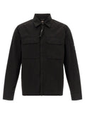 Black Regular Zip-Up Overshirt 1