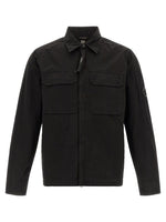 Black Regular Zip-Up Overshirt 1