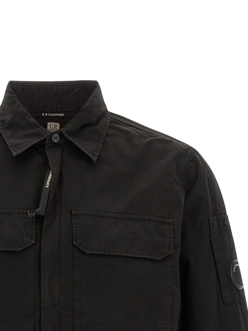 Black Regular Zip-Up Overshirt 3