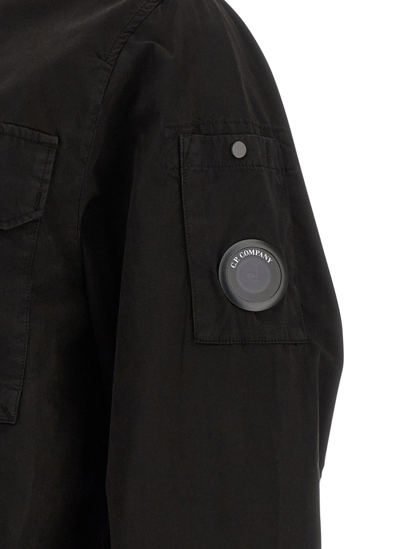 Black Regular Zip-Up Overshirt 4