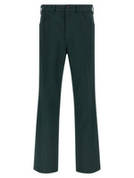 Green Straight Pants 1