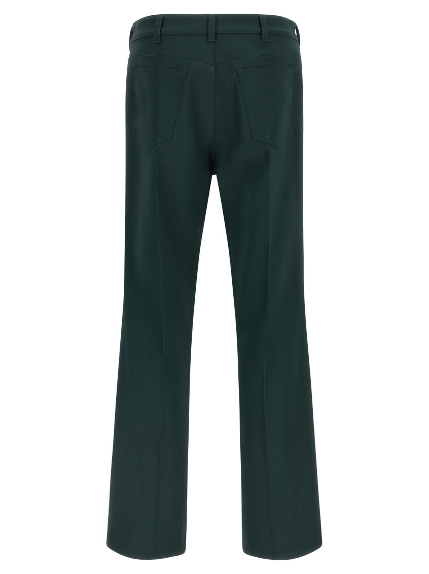 Green Straight Pants 2