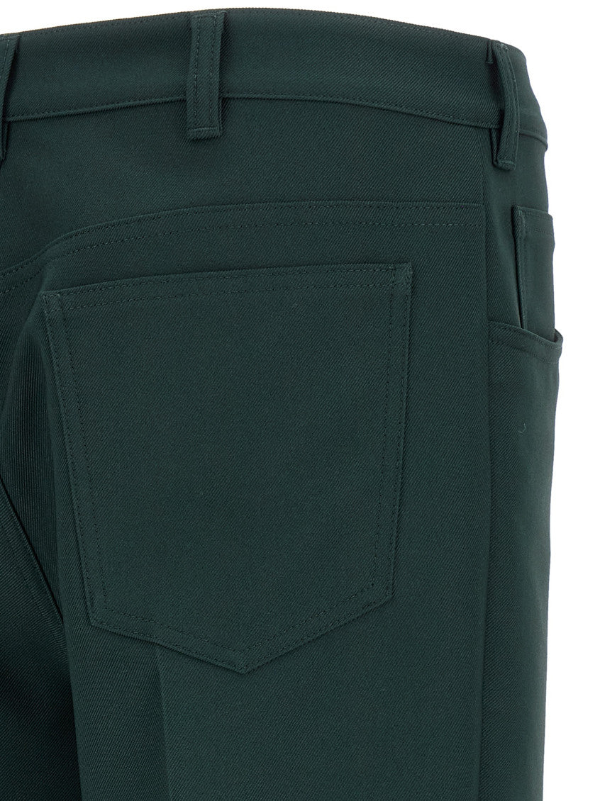 Green Straight Pants 4