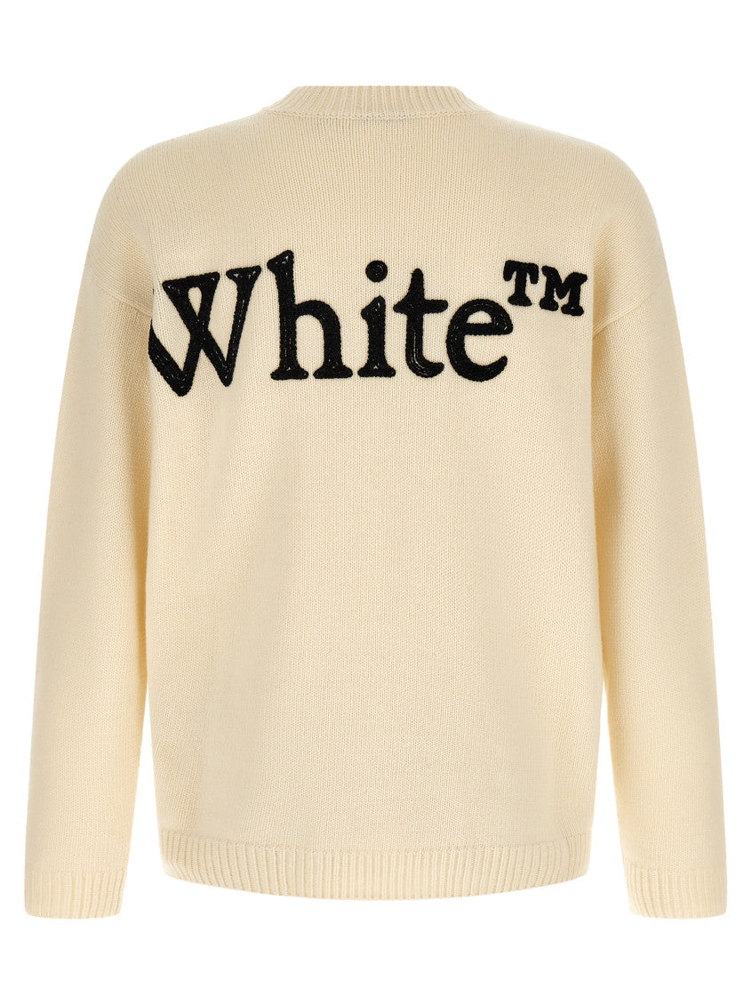 Off White Logo Crew Neck Sweater 2
