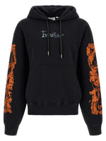 Black Printed Hood Sweatshirt 1