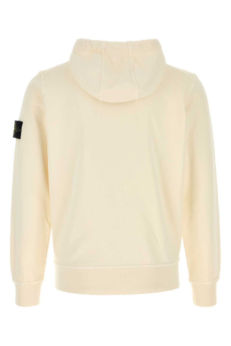 Off White Solid Regular Hoodie 2