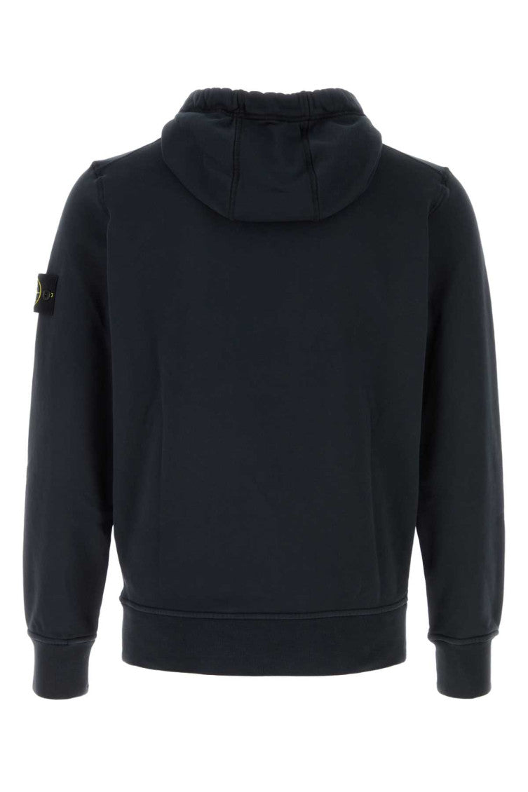 Navy Blue Solid Regular Hoodie 2