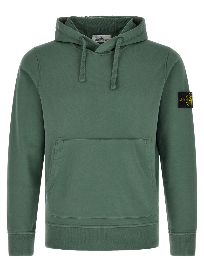 Green Solid Regular Hoodie 1