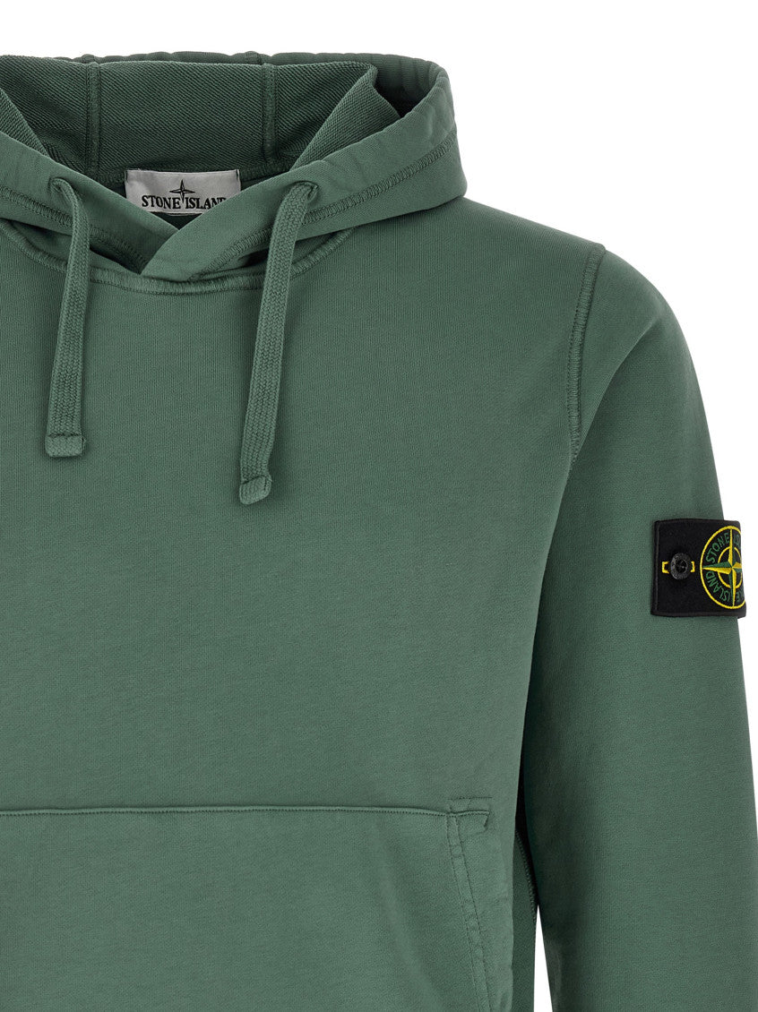 Green Solid Regular Hoodie 3