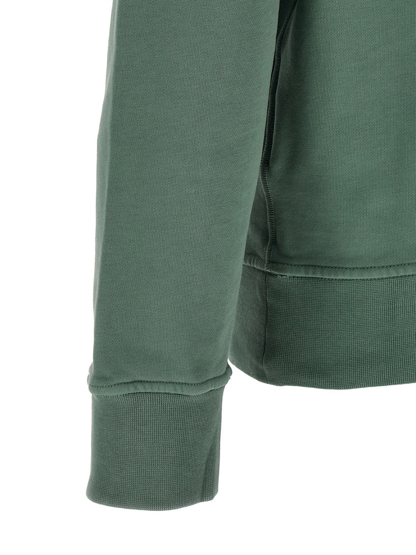 Green Solid Regular Hoodie 4