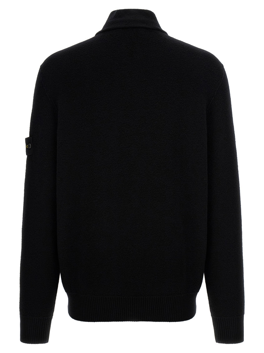 Black Regular Zip Up Cardigan 2