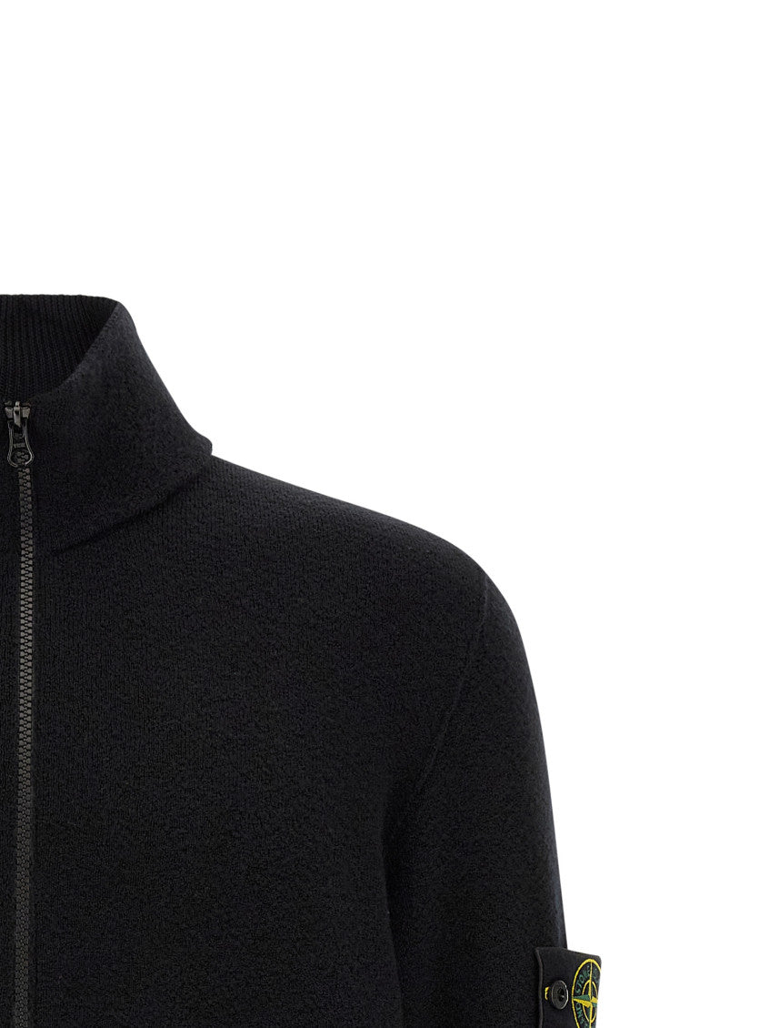 Black Regular Zip Up Cardigan 3