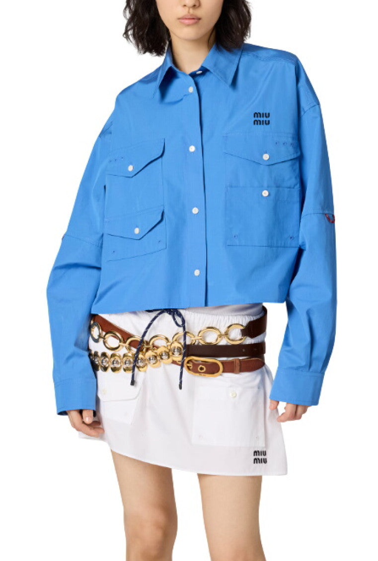 Blue Relaxed Logo Shirt 2