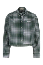 Green Relaxed Checks Shirt 1