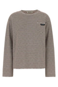 Multicolor Stripes Crew Neck Sweater 1
