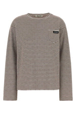 Multicolor Stripes Crew Neck Sweater 1