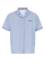 Sky Blue Check Cotton Shirt 1