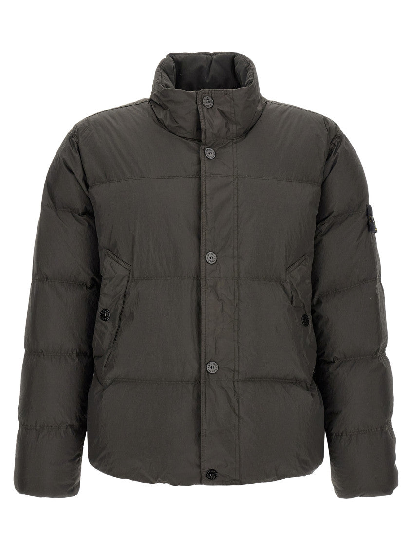 Grey Quilted Regular Jacket 1