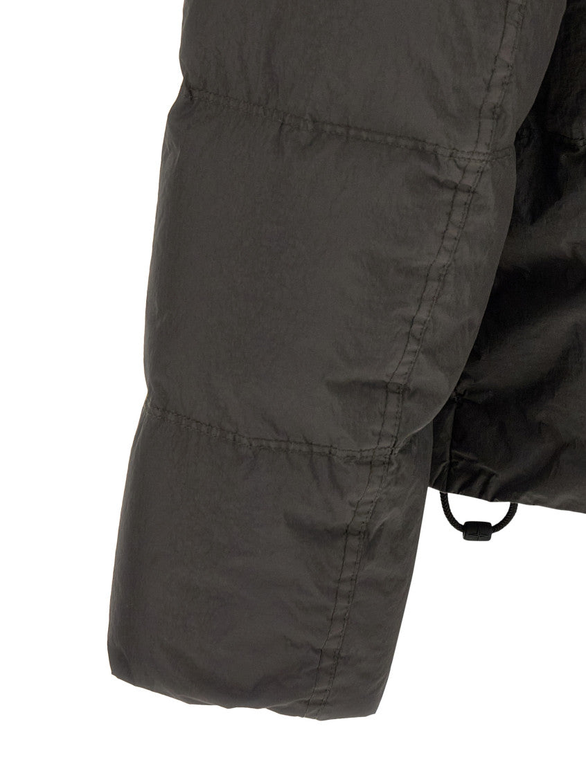 Grey Quilted Regular Jacket 4