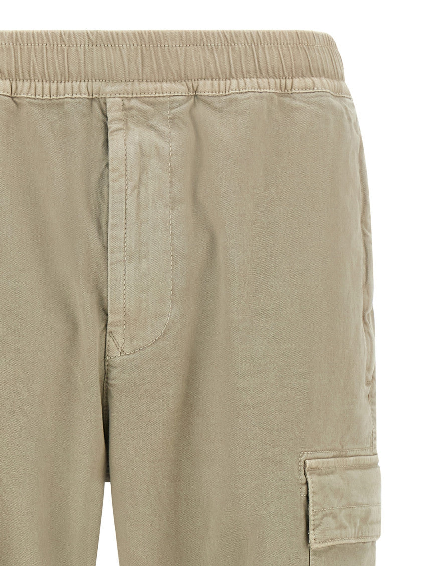 Beige Tapered Logo Pants 3
