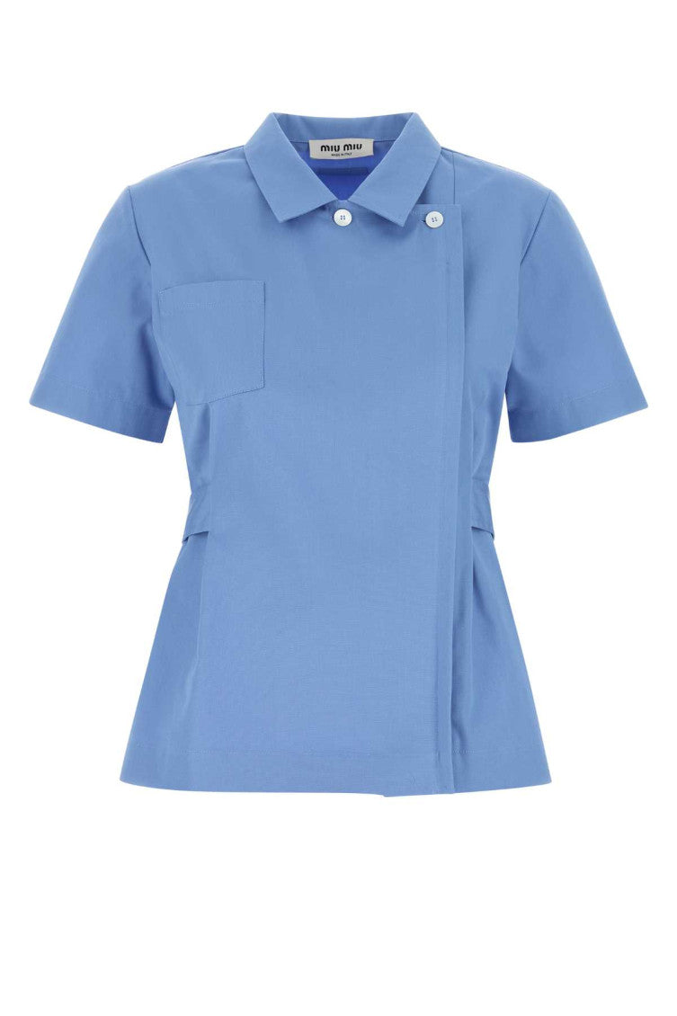 Light Blue Regular Solid Shirt 1