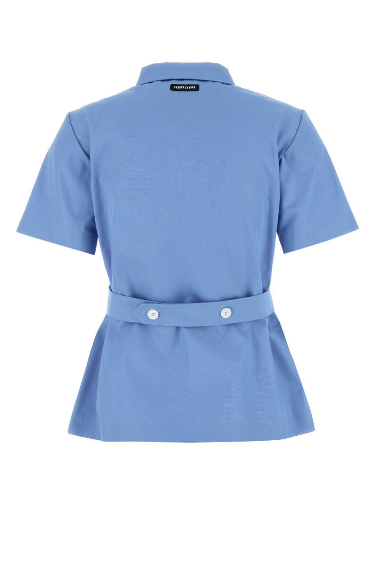Light Blue Regular Solid Shirt 2
