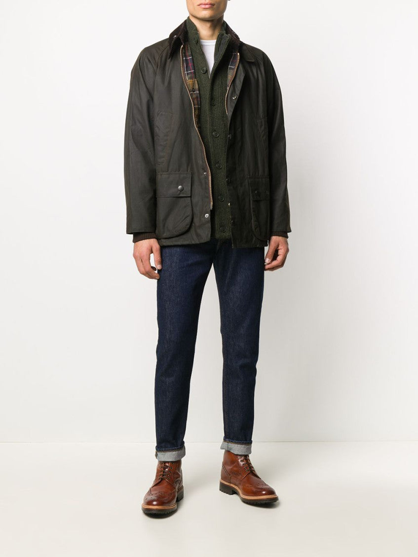 Green Essential patch zip through 2