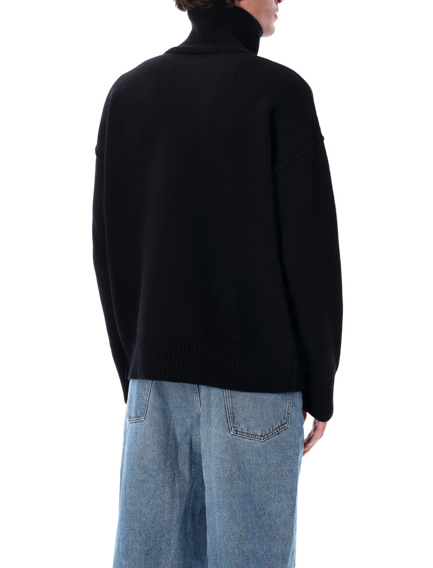 Black High neck Pullover 2