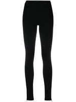 Black Zipped leggings 1