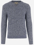 Navy Blue V-neck Pullover 1