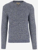 Navy Blue V-neck Pullover 1