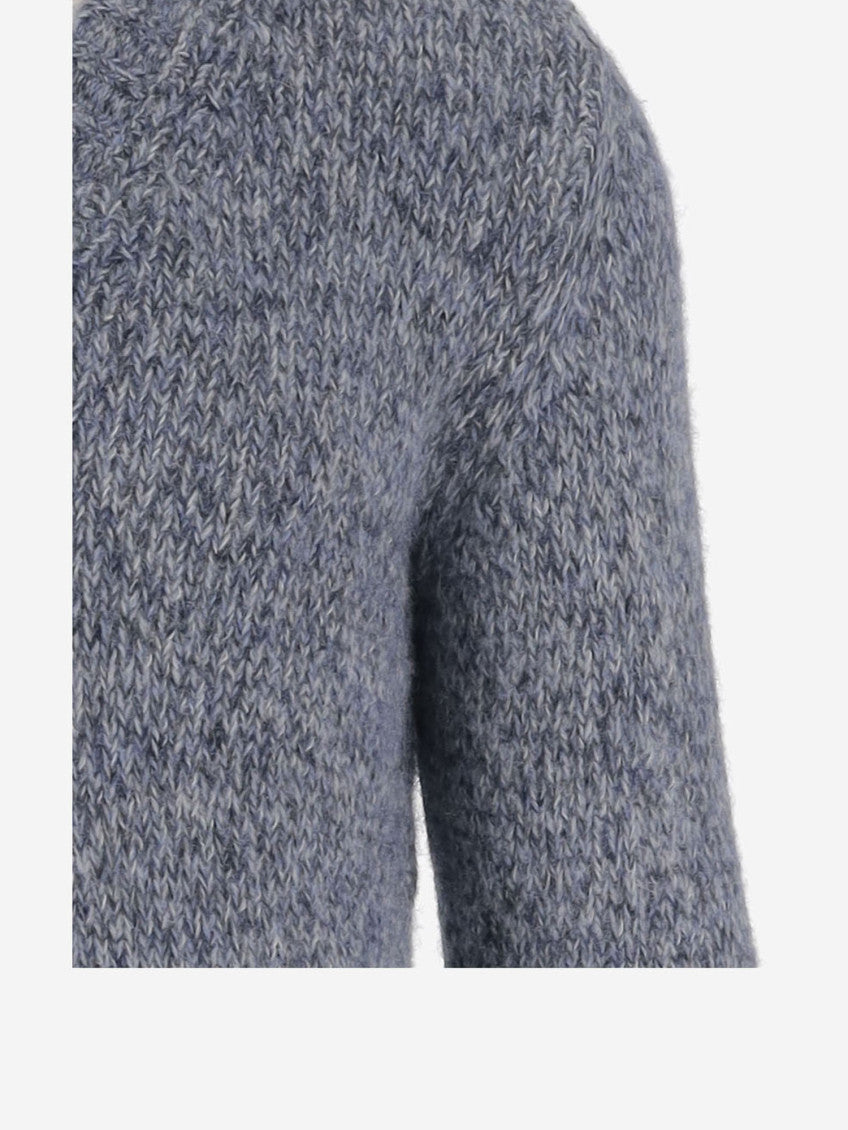 Navy Blue V-neck Pullover 3