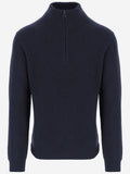 Blue Wool Blend Pullover 1