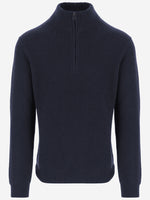 Blue Wool Blend Pullover 1