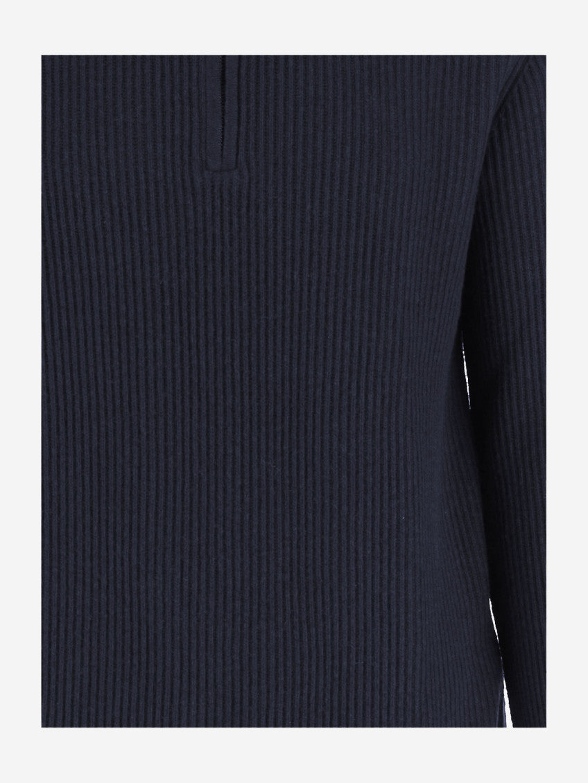 Blue Wool Blend Pullover 3